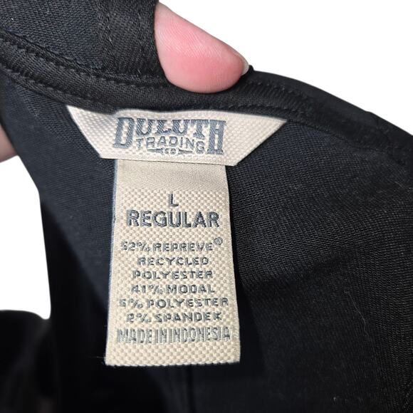 Duluth Trading Dyehard Wide Leg Crop Overalls Sz L - Picture 8 of 9